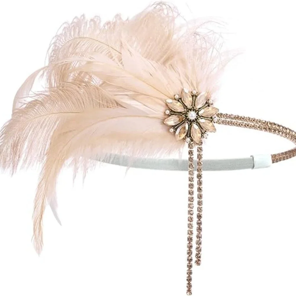 1920s Headpiece Flapper Headband Great Gatsby Hair Accessories